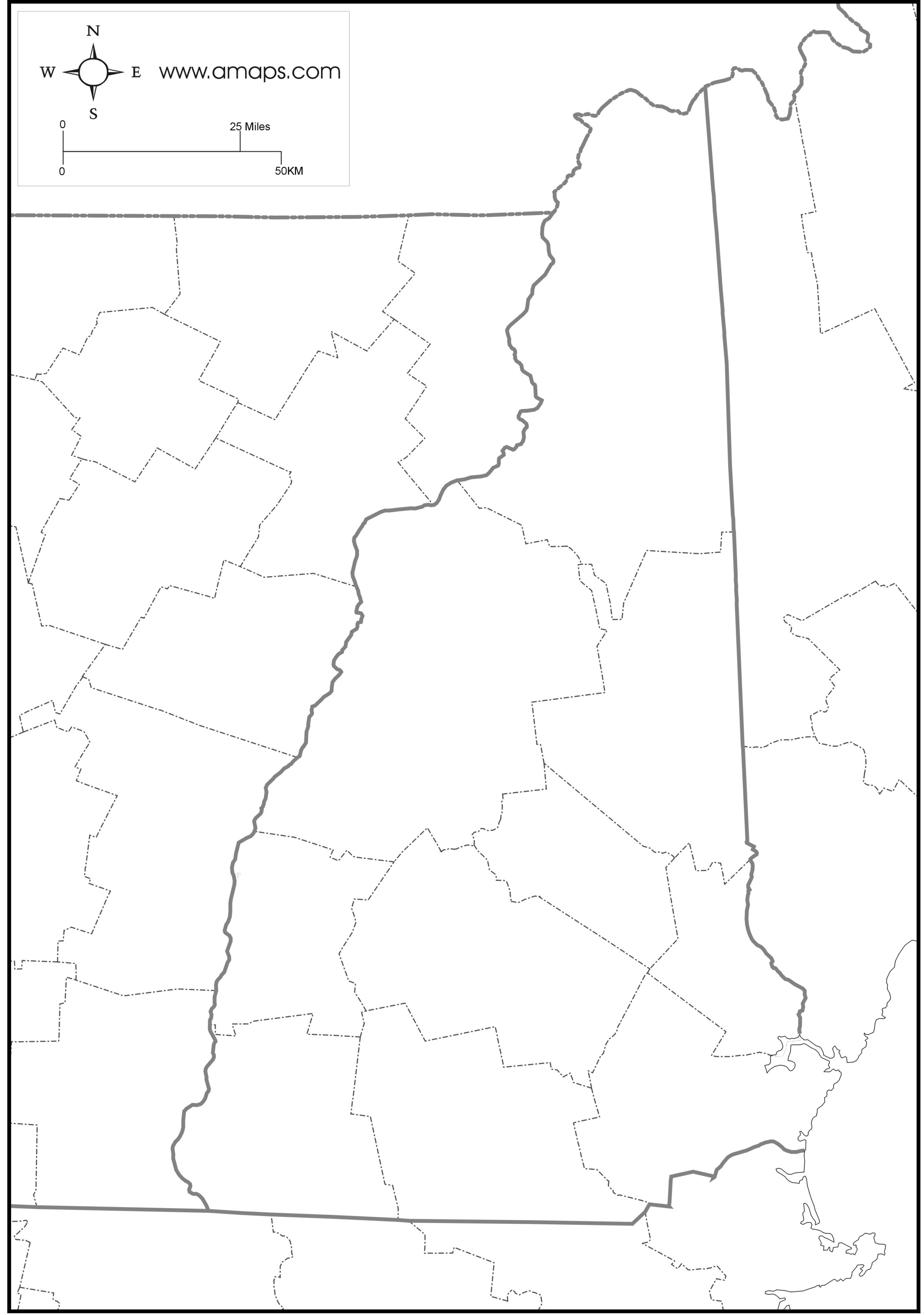 FREE MAP OF NEW HAMPSHIRE